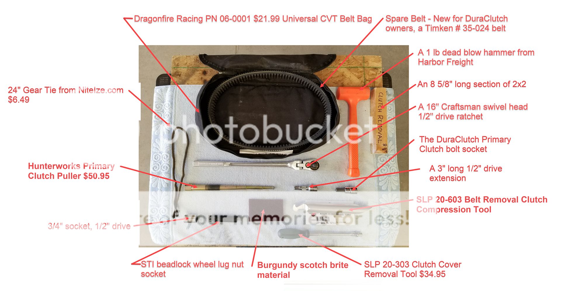 secondary clutch bolt torque spec? Polaris General Forum